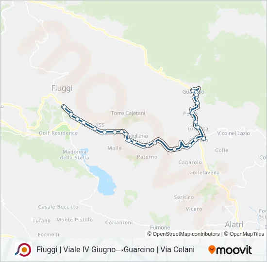 COTRAL Bus Line Map