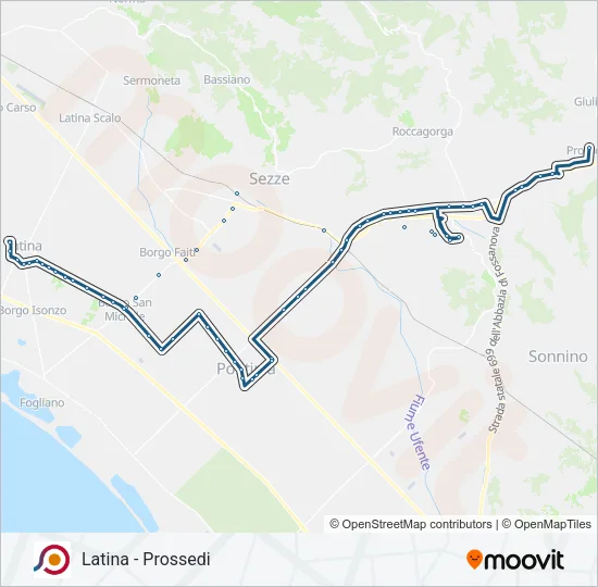 COTRAL Bus Line Map