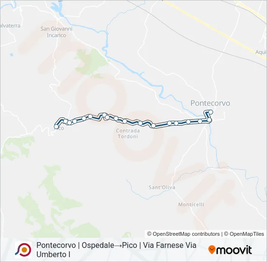 COTRAL Bus Line Map