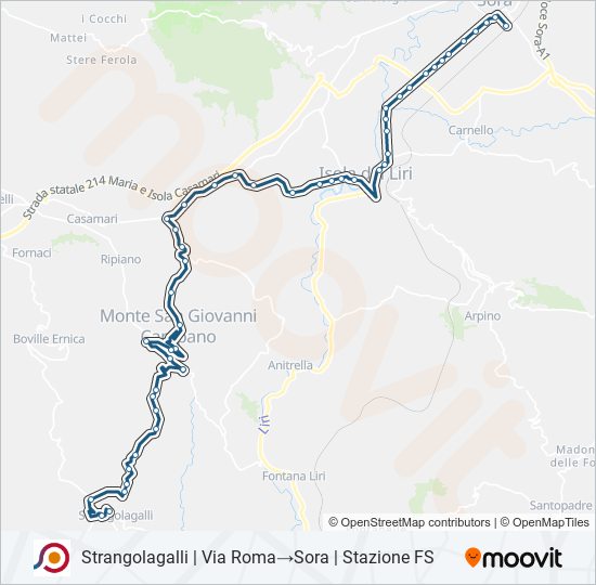 COTRAL bus Line Map