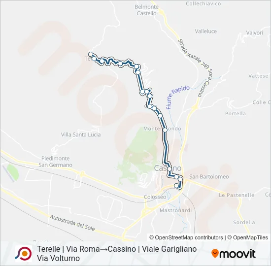 COTRAL Bus Line Map