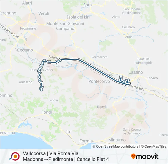 COTRAL Bus Line Map
