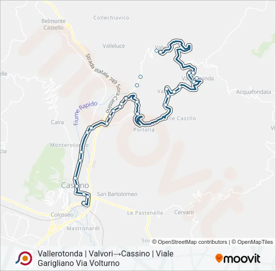 COTRAL Bus Line Map