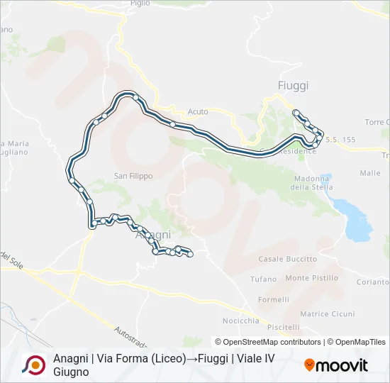 COTRAL Bus Line Map