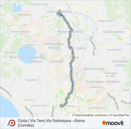 COTRAL bus Line Map