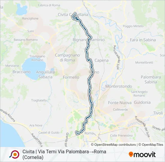 COTRAL Bus Line Map