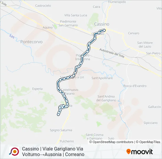 COTRAL Bus Line Map