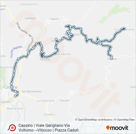 COTRAL Bus Line Map