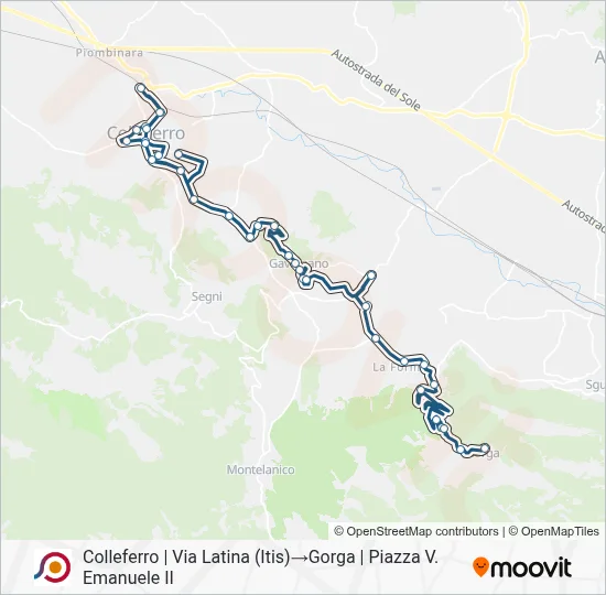 COTRAL Bus Line Map