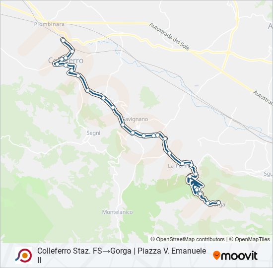 COTRAL bus Line Map