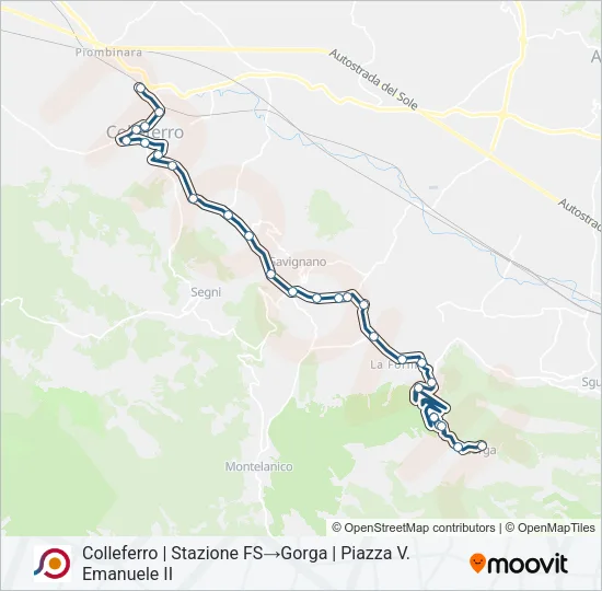 COTRAL Bus Line Map