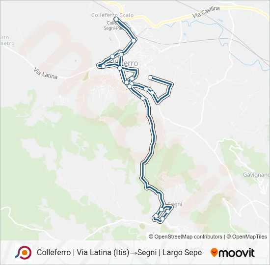 COTRAL Bus Line Map