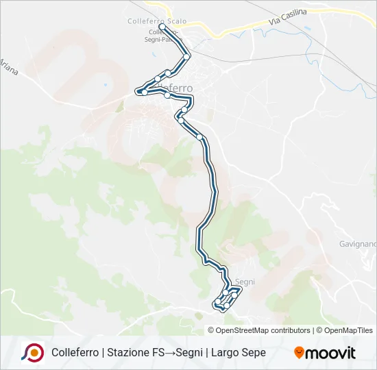 COTRAL Bus Line Map