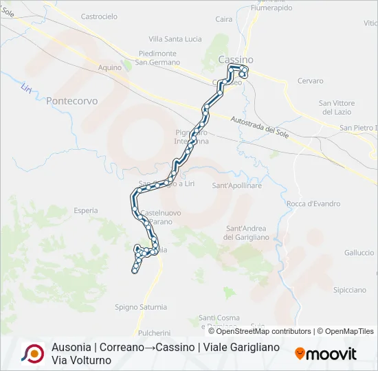 COTRAL Bus Line Map