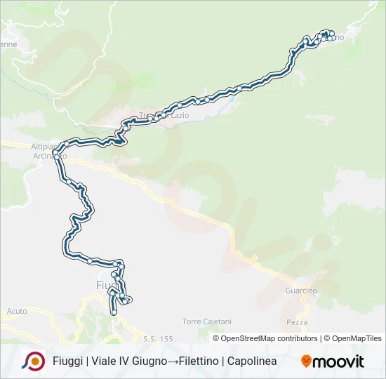 COTRAL Bus Line Map