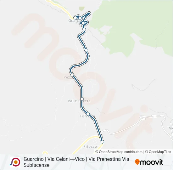 COTRAL Bus Line Map