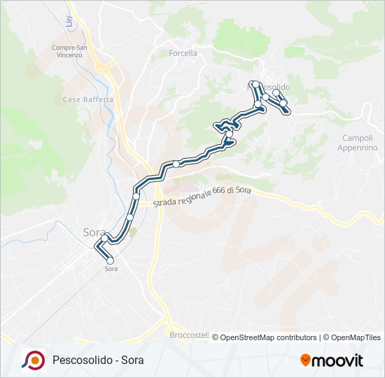 COTRAL bus Line Map