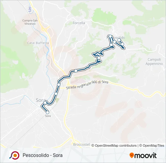 COTRAL Bus Line Map