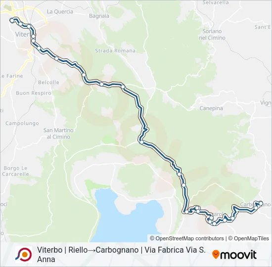COTRAL Bus Line Map