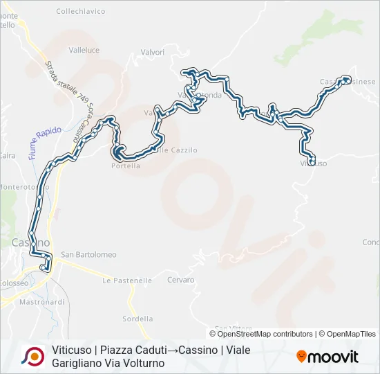 COTRAL Bus Line Map