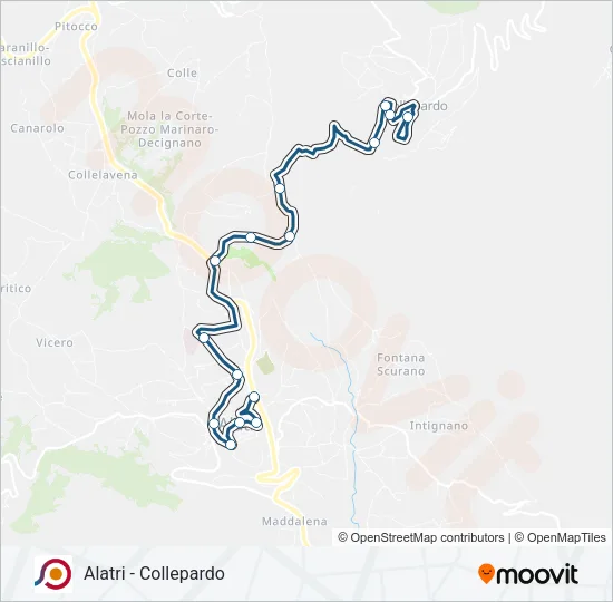 COTRAL Bus Line Map