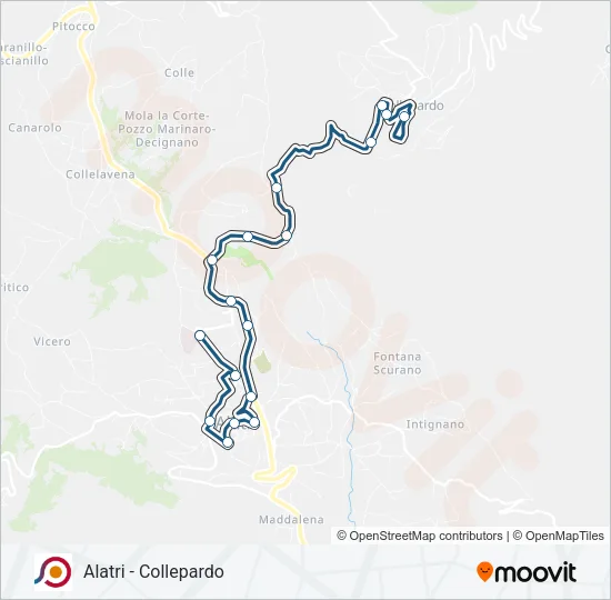 COTRAL Bus Line Map