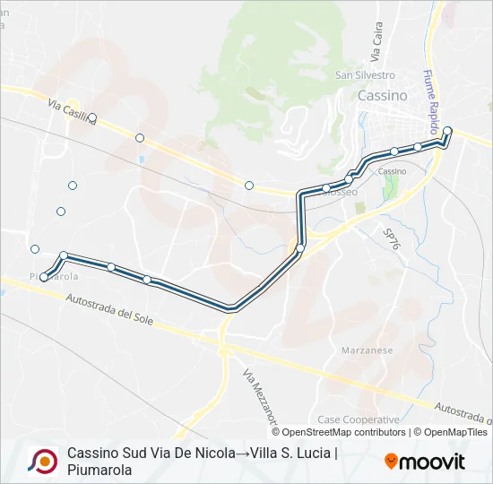 COTRAL Bus Line Map