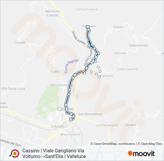 COTRAL Bus Line Map