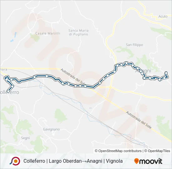 COTRAL Bus Line Map
