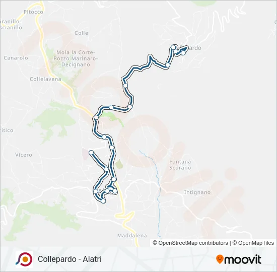 COTRAL Bus Line Map