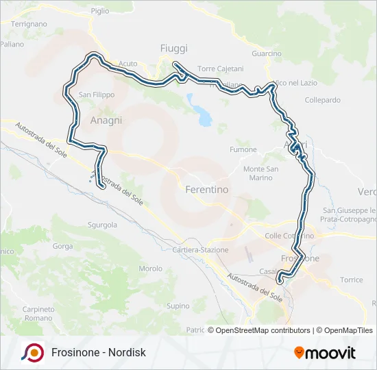 COTRAL Bus Line Map