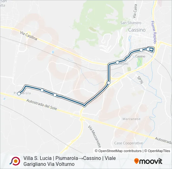 COTRAL Bus Line Map