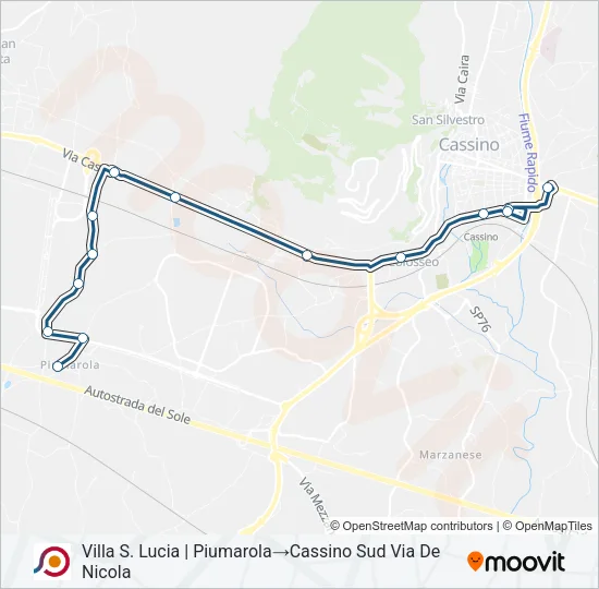 COTRAL Bus Line Map