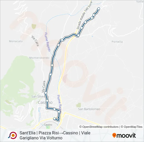 COTRAL Bus Line Map