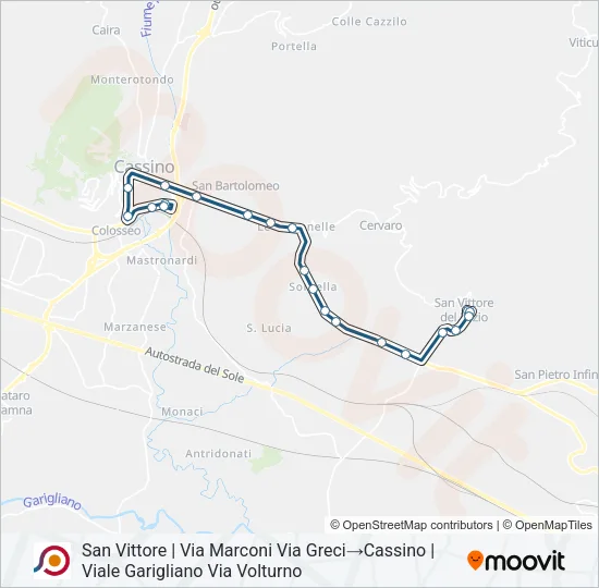 COTRAL Bus Line Map