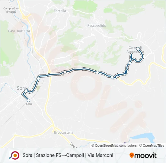 COTRAL Bus Line Map
