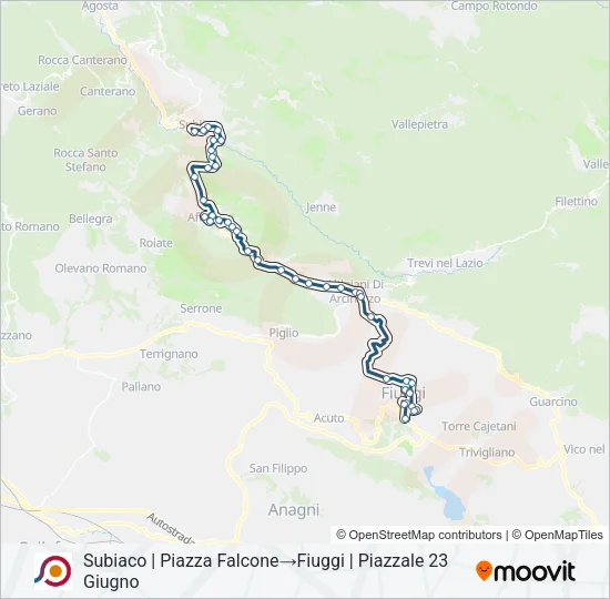 COTRAL Bus Line Map