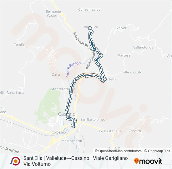 COTRAL Bus Line Map