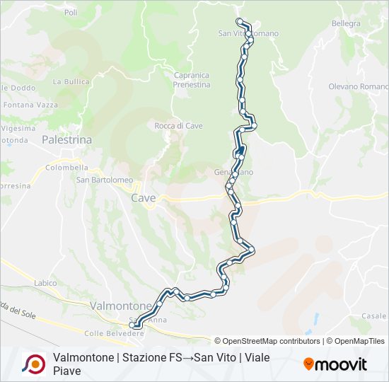 COTRAL bus Line Map