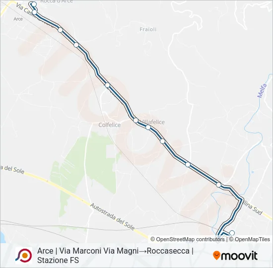 COTRAL Bus Line Map