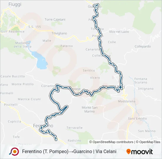 COTRAL Bus Line Map