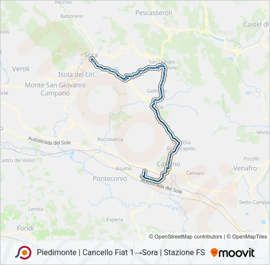 COTRAL Bus Line Map