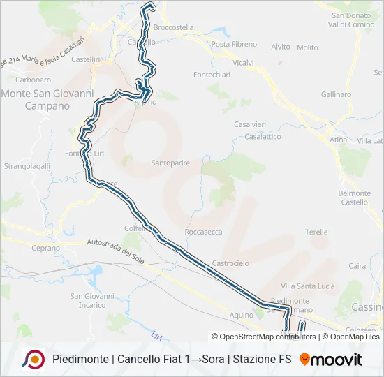 COTRAL Bus Line Map