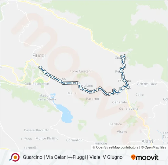 COTRAL Bus Line Map