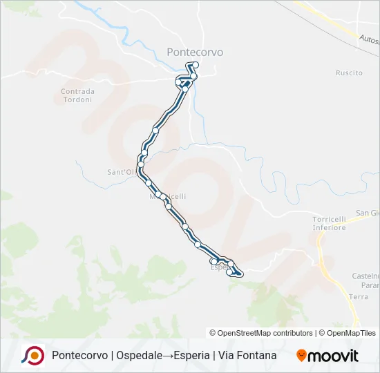 COTRAL Bus Line Map