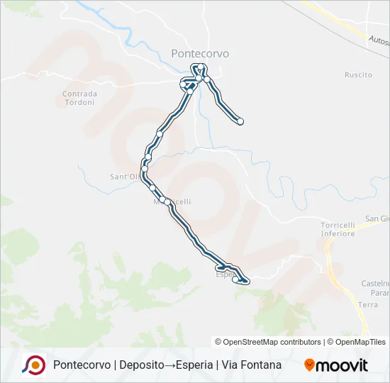 COTRAL Bus Line Map