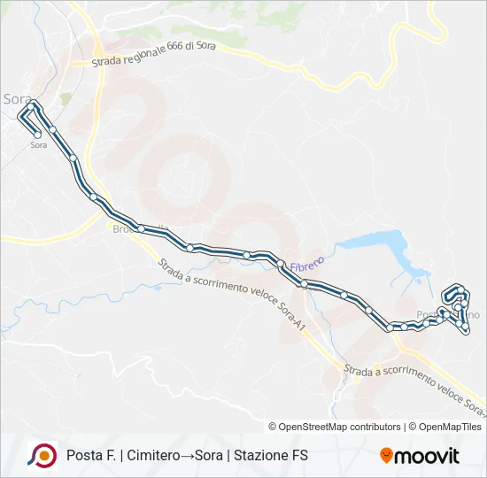 COTRAL Bus Line Map