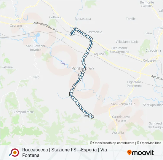 COTRAL Bus Line Map