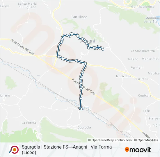 COTRAL Bus Line Map