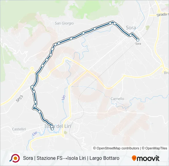 COTRAL Bus Line Map